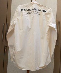 Paul &amp; Shark White Embroidered Button-Down Shirt
