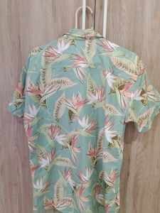 Men's Tropical Print Short Sleeve Shirt