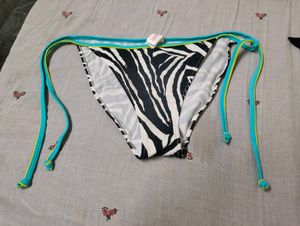 Zebra Print Bikini Bottoms
