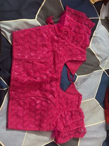 Pink Embroidered Blouse