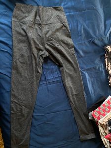 charcoal black sport Heathered Leggings