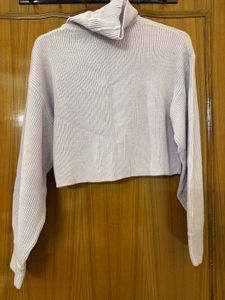 Lavender Knit Turtleneck
