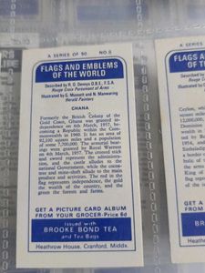 Vintage Brooke Bond Tea Cards - Flags