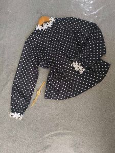 Polka Dot Korean Tops