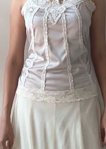 Elegant Lace Trim Camisole Top