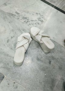 Stylish White Platform Sandals