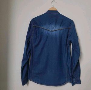 Gesture Men's Blue Denim Shirt