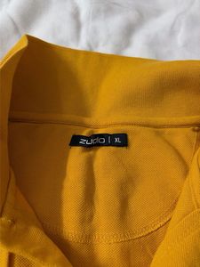Zudio Mustard Yellow Polo T-Shirt
