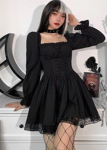 lolita goth lace dress