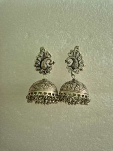 Exquisite Peacock Jhumka Earrings