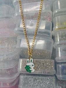 Cute Bunny Pendant Necklace