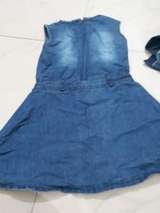 Cotton Denim Top And Jumpsuits