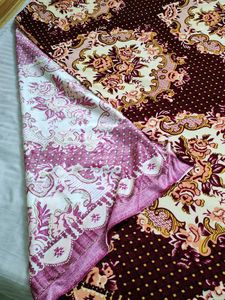 Maroon Velvet Single Bedsheet
