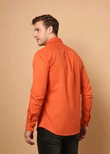 Men's orange Long Sleeve Shirt