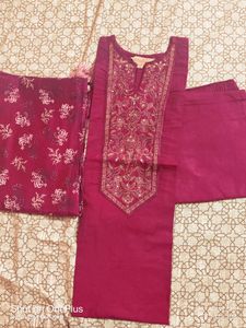 Mahroon Kurta Set