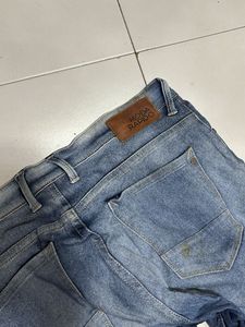 Stylish Ripped Blue Denim Jeans