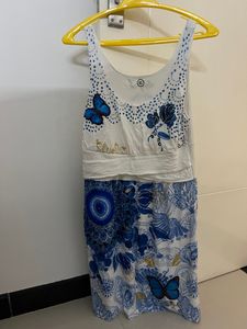 White Printed Dress