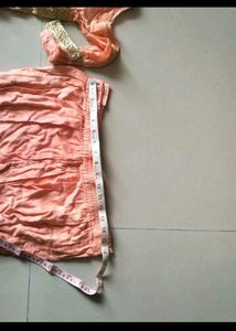 Embellished Peach Kurta set