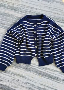 Striped Knit Cardigan