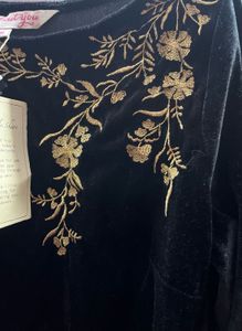 Black Velvet Kurta with pant