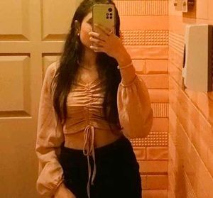 Ruched Drawstring Crop Top