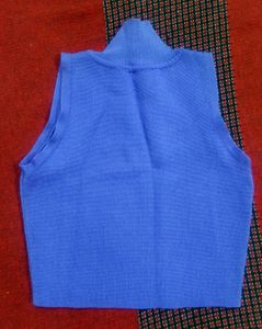 Purple Sleeveless Turtleneck Top
