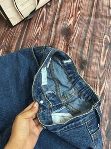 Distressed Denim High Waisted Shorts