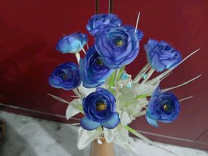 New Blue Artificial Flower Bouquet