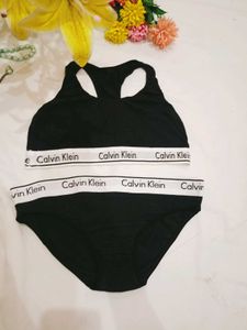 Calvin Klein Black Bra &amp; Panty Set