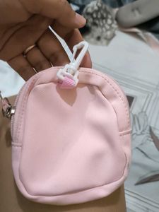 Cute Pink "Work Hard" Pouch