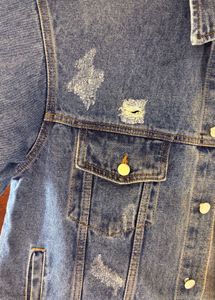 Stylish Distressed Denim Jacket