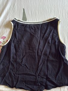 Black "Fancy" Graphic Tank Top