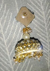 Handmade Kundan Jhumka Earrings