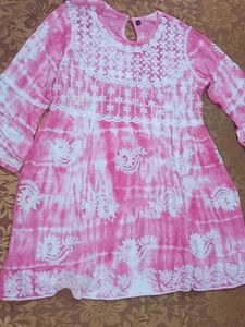 Pink Tie-Dye cord set