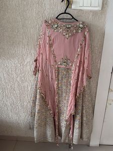 Embellished Pink Lehenga Choli Set