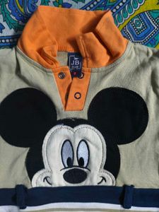 a cute mickey mouse romper