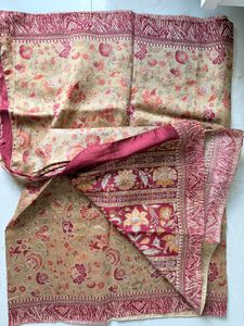 Kantha work Papar Silk Saree