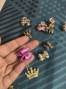 Sparkling Rhinestone Hair Clips Set