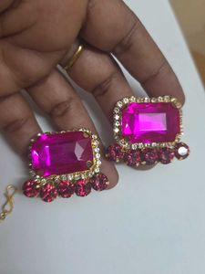 Stunning Pink Gemstone Jewellery Set
