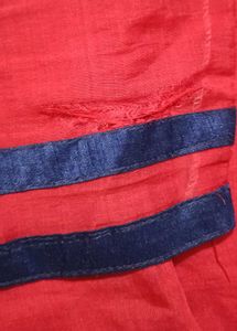 Embroidered Red Kurta