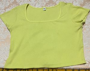 Cute Yellow Cropped Top