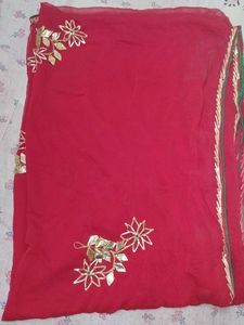 Handmade Gota Patti saree