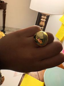 Statement Gold Dome Ring anti tarnish