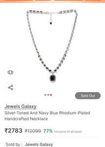Blue crystal SS Jewelry Set