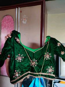 Elegant Green Lehenga Choli Set