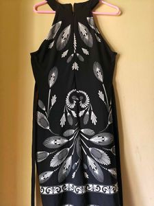 Chic Black &amp; White Print Dress