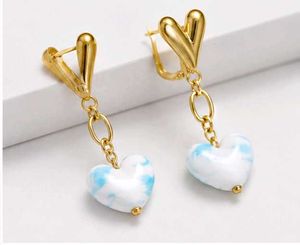 Heart Shaped Cloud Drop Earrings
