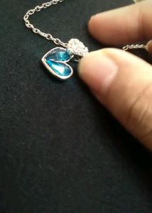 1pc Blue Royal Elegant Pendant Chain Necklaces