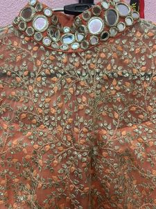 Coral Colour Gown