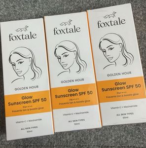 Foxtale Golden Hour Glow Sunscreen SPF 50 Pack 3